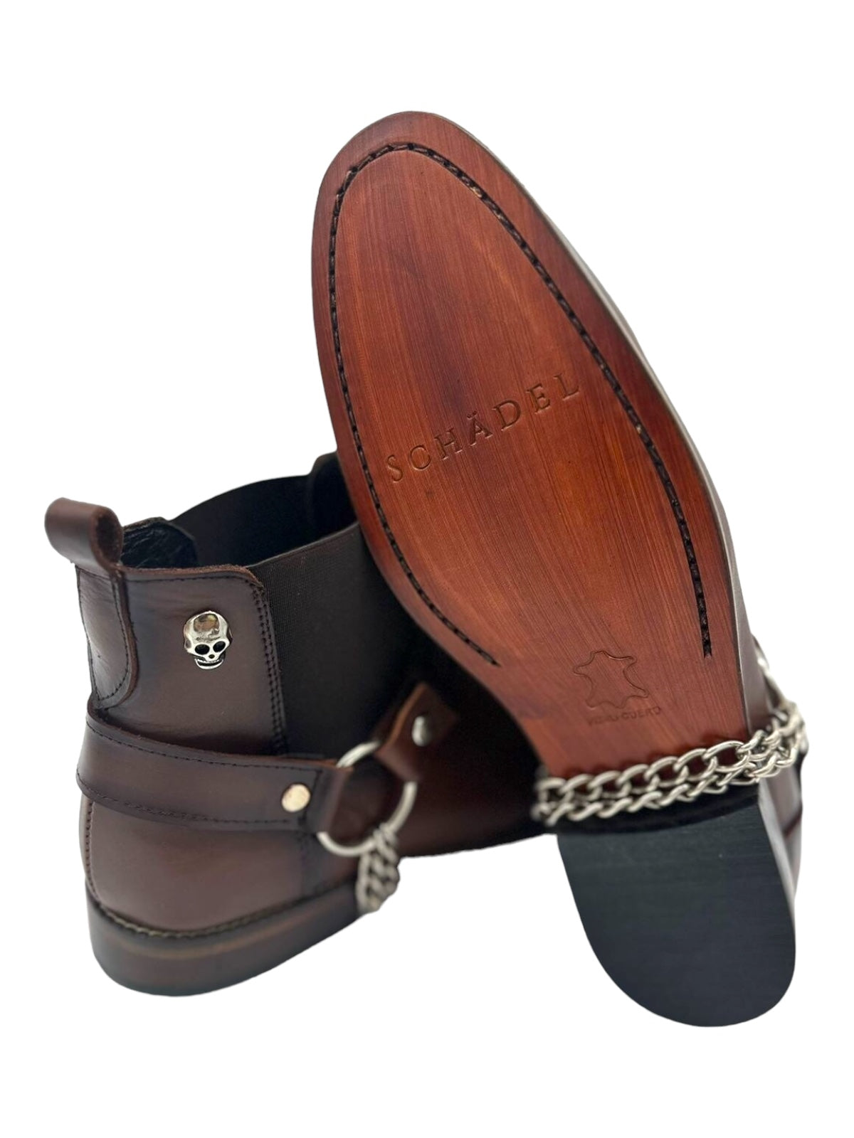 Ferrara Boot Leather Schädel Handcrafted E-501 C