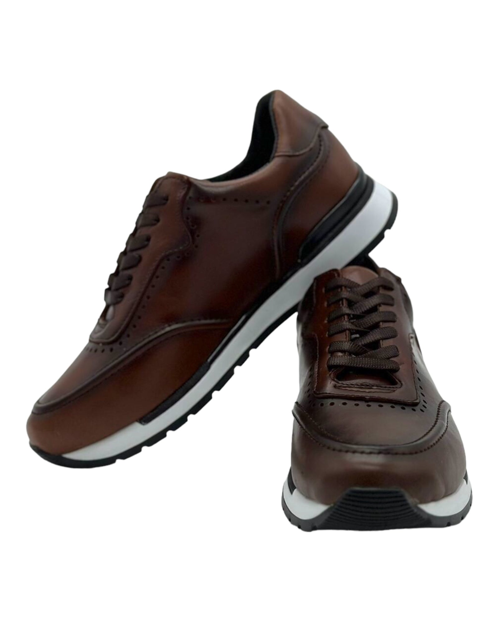 Milan Sneaker Leather Schädel Handcrafted E-101