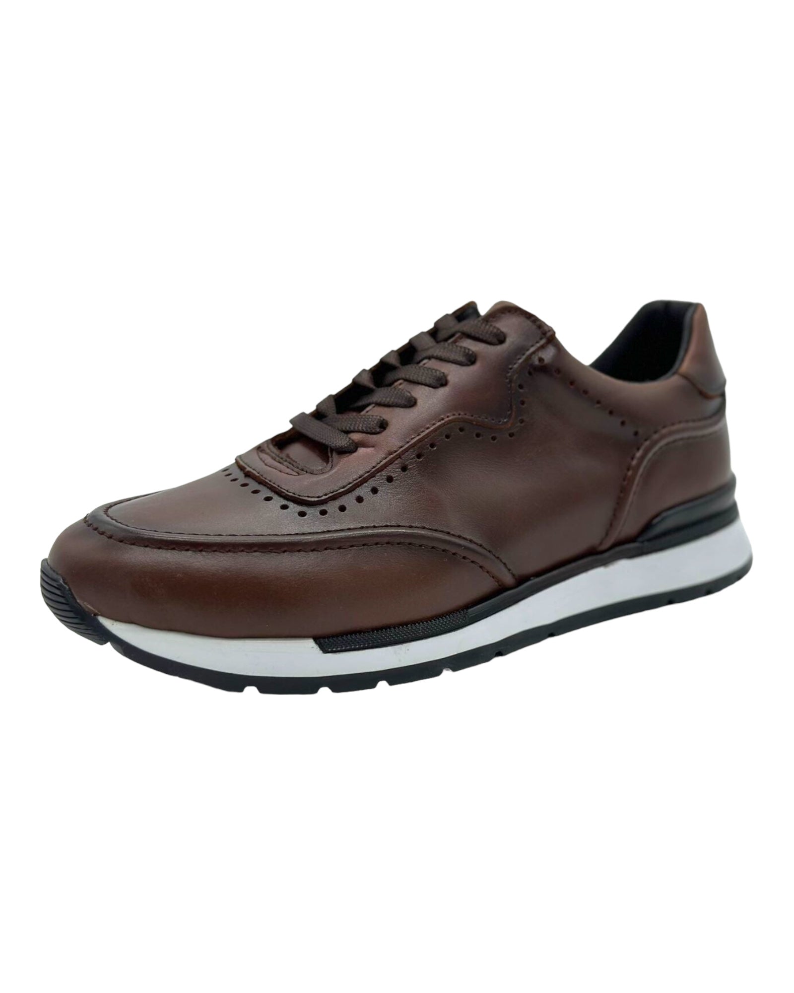 Milan Sneaker Leather Schädel Handcrafted E-101